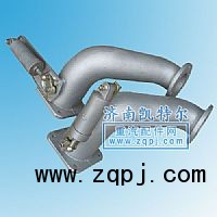 AZ9112540320,排氣管帶蝶閥,濟(jì)南凱特爾機(jī)器有限公司（鋁件大全）