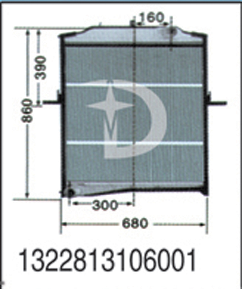 1322813106001,散熱器,濟南鼎鑫汽車散熱器有限公司