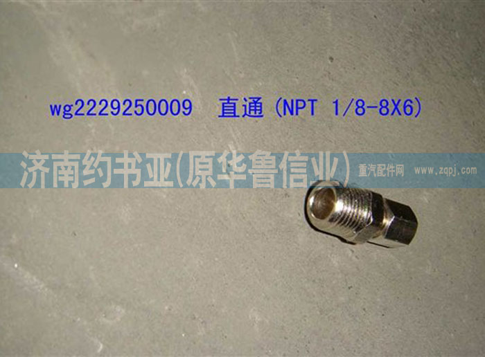 WG2229250009,直通(NPT1/8-8X6),濟南約書亞汽車配件有限公司（原華魯信業(yè)）