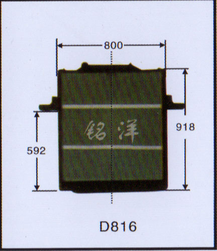 ,水箱  D816,濟南銘洋汽車散熱器有限公司