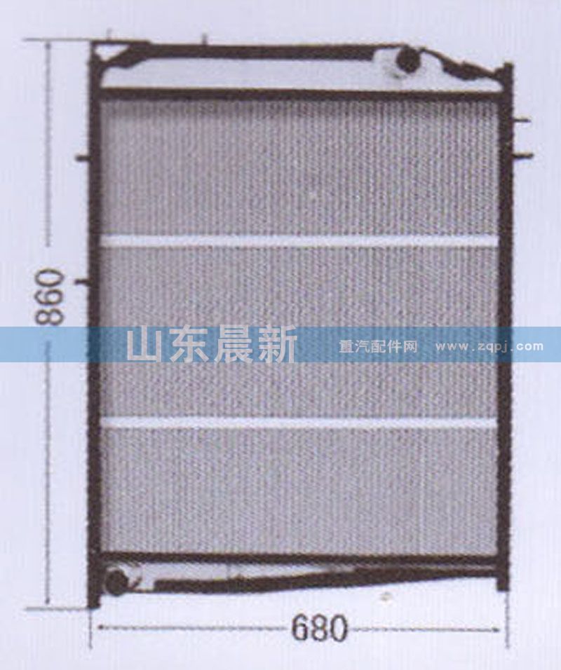 WG9625530323 散熱器水箱 重汽/WG9625530323