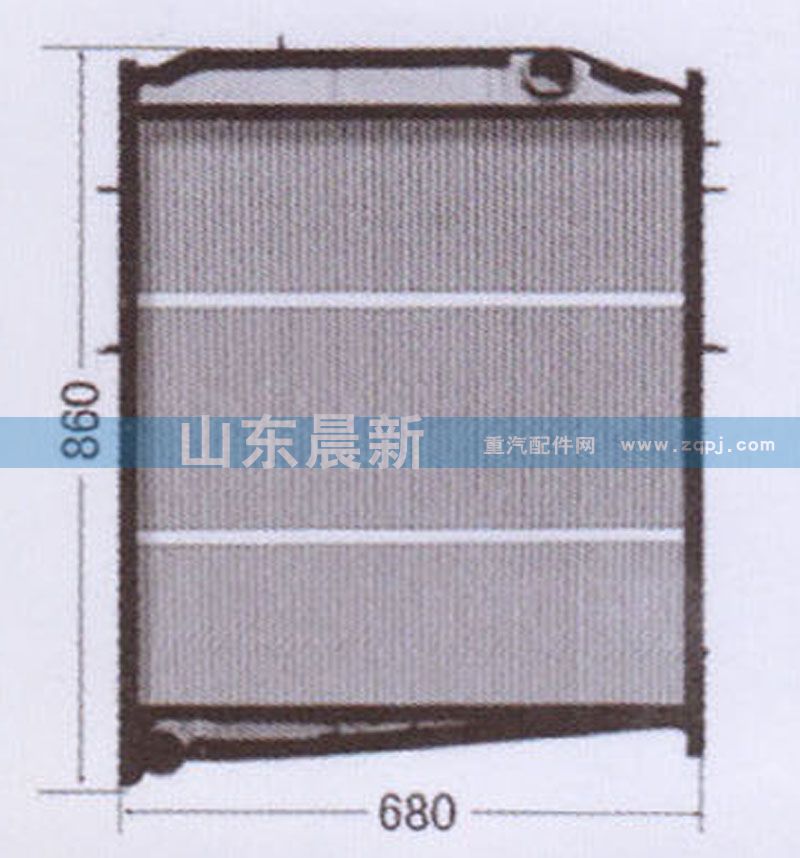 WG9625531323,散熱器水箱,濟(jì)南科宇汽車配件有限公司