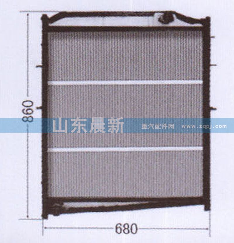 WG9625531385 散熱器水箱 重汽/WG9625531385