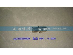 WG2229250009,直通(NPT 1、8-8X6),濟(jì)南信興汽車配件貿(mào)易有限公司