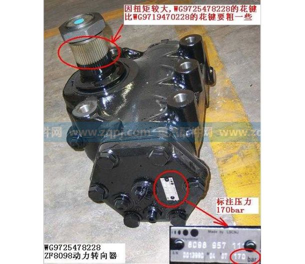 ZF8098,方向機,濟南諾誠重型汽車配件有限公司