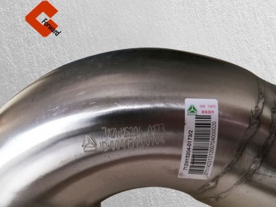 712W15204-0173,C7H exhaust pipe with urea nozzle seat,濟(jì)南向前汽車配件有限公司