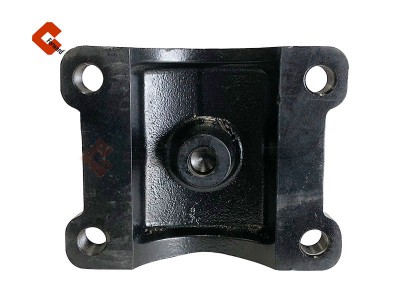 DZ9114520629,Rear plate spring left front bracket (middle axle),濟(jì)南向前汽車(chē)配件有限公司