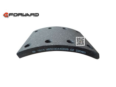 WG9100440028,brake pads,濟(jì)南向前汽車配件有限公司