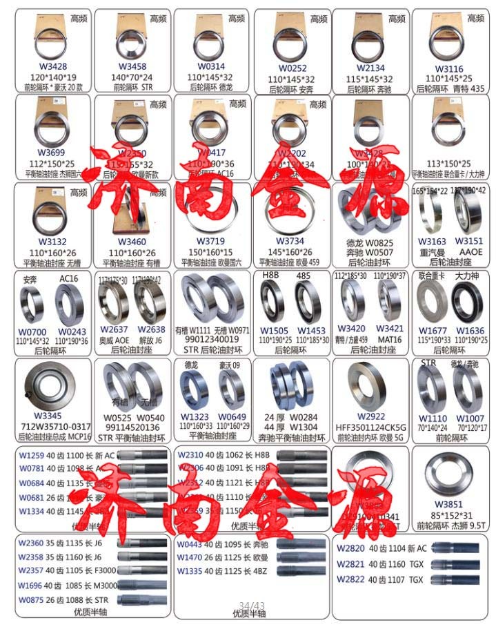 后輪油封座 MCP16 W3345/712W35710-0317