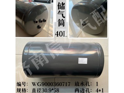 WG9000360717,儲氣筒總成Φ309/40L,濟南信久汽配銷售中心