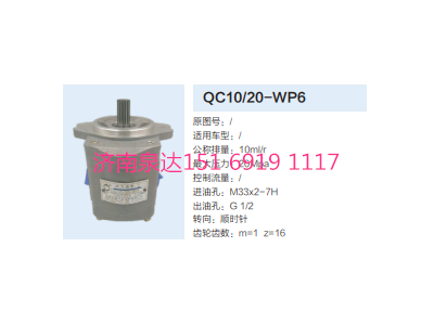 QC10/20-WP6,轉(zhuǎn)向助力泵,濟(jì)南泉達(dá)汽配有限公司