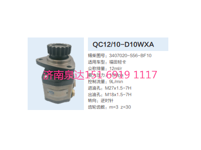 QC12/10-D10WXA,動(dòng)力轉(zhuǎn)向齒輪泵,濟(jì)南泉達(dá)汽配有限公司