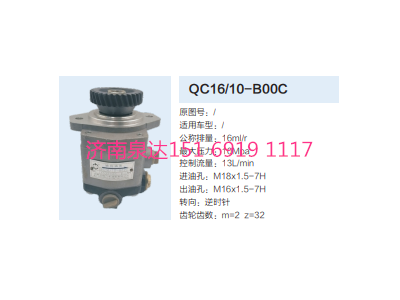 QC16/10-B00C,動(dòng)力轉(zhuǎn)向齒輪泵,濟(jì)南泉達(dá)汽配有限公司