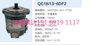 QC16/13-6DF2,動(dòng)力轉(zhuǎn)向齒輪泵,濟(jì)南泉達(dá)汽配有限公司