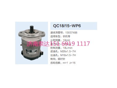 QC18/15-WP6,動(dòng)力轉(zhuǎn)向齒輪泵,濟(jì)南泉達(dá)汽配有限公司