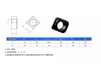 ,履帶方螺母,上海振高汽車科技有限公司