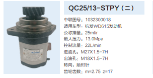 QC25/13-STPY,轉(zhuǎn)向助力泵,濟(jì)南泉達(dá)汽配有限公司