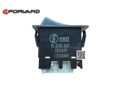 81.25505.6267,Wheel differential lock rocker switch,濟(jì)南向前汽車配件有限公司