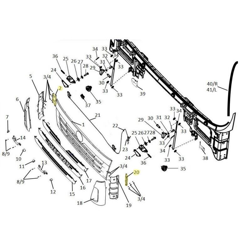 DZ13241870015,Left spoiler bracket,濟南向前汽車配件有限公司