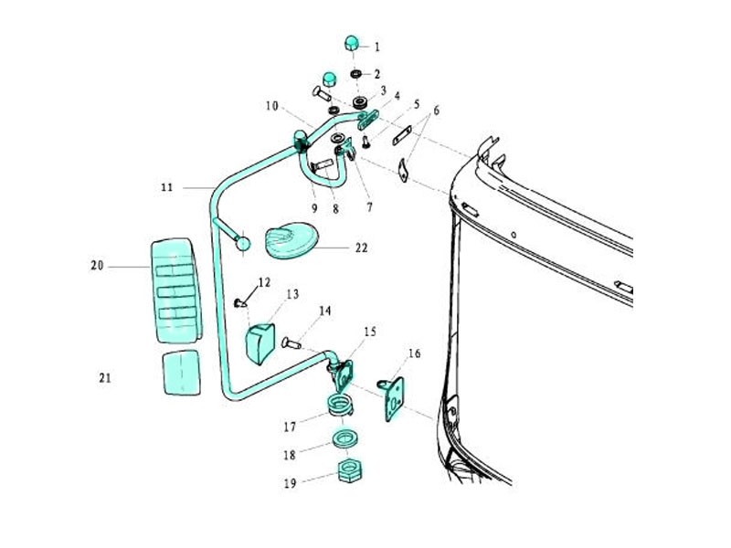 DZ13241770040,Rearview mirror assembly,濟(jì)南向前汽車配件有限公司