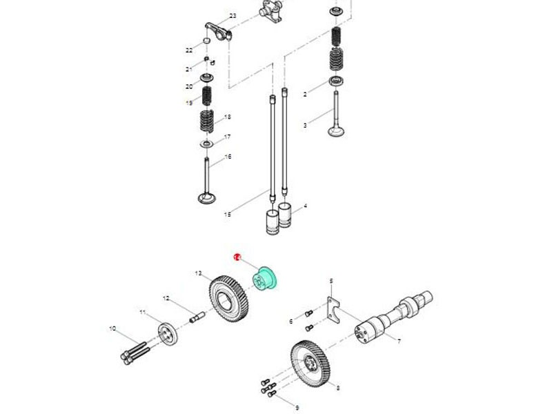 61560050044,Intermediate gear shaft,濟南向前汽車配件有限公司