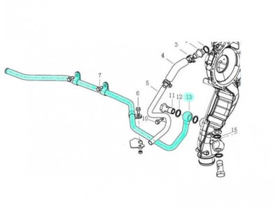 202V09702-5014,Carburetor return pipe,濟(jì)南向前汽車配件有限公司