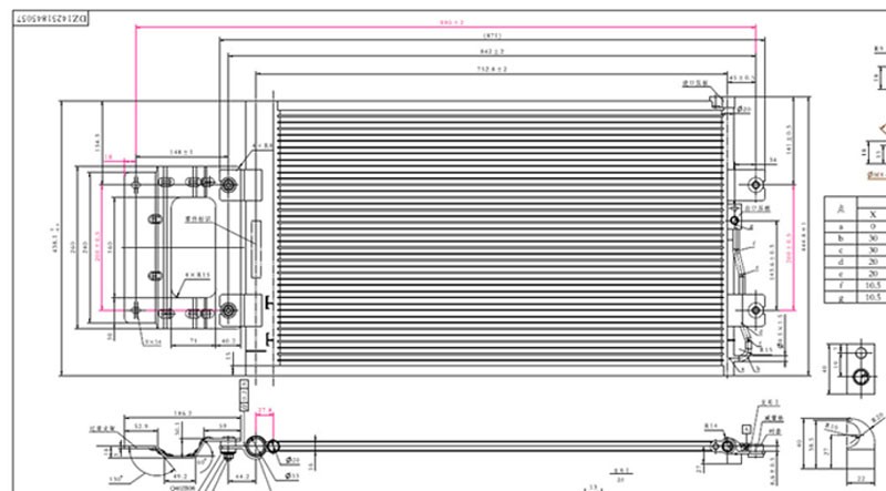 DZ14251845057,Condenser assy,濟(jì)南向前汽車(chē)配件有限公司