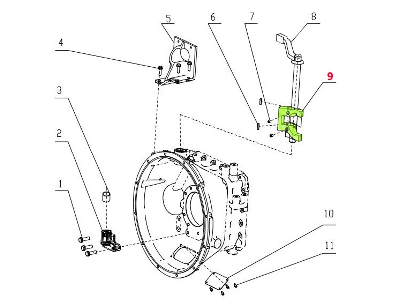 WG2214260001,Clutch release fork,濟(jì)南向前汽車配件有限公司