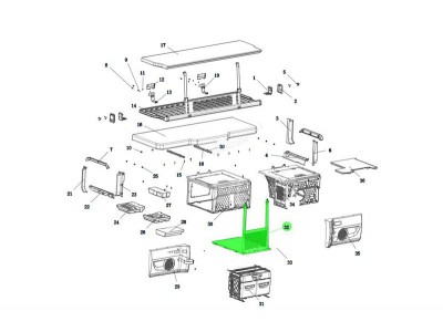 DZ16251570170  中間防護(hù)網(wǎng)總成,Intermediate protective mesh assembly,濟(jì)南向前汽車配件有限公司