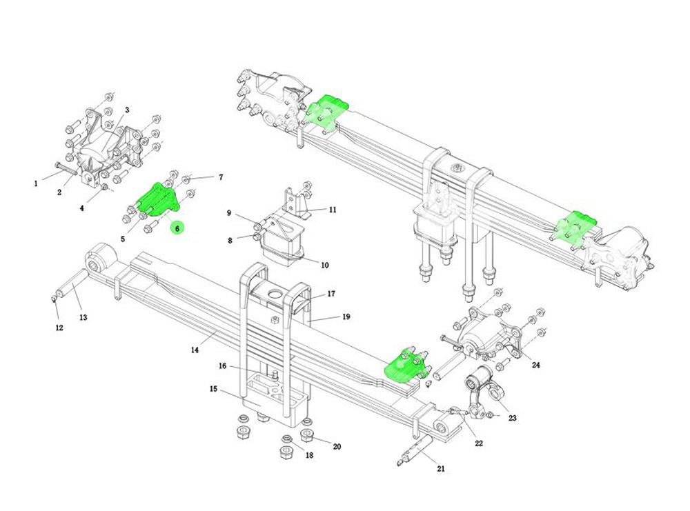 DZ98149520147 副簧限位支架,Secondary spring limit support,濟(jì)南向前汽車配件有限公司