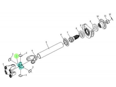 PHWJ-707-00A  萬(wàn)向節(jié),Universal joint cross shaft,濟(jì)南向前汽車(chē)配件有限公司