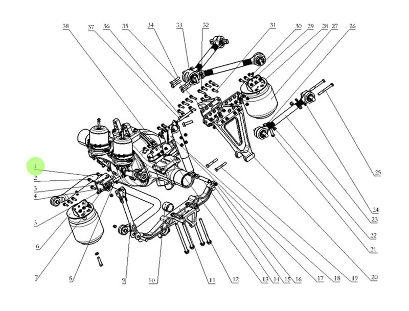 DZ95259680604   空心穩(wěn)定桿總成,Hollow stabilizer rod assembly,濟(jì)南向前汽車配件有限公司