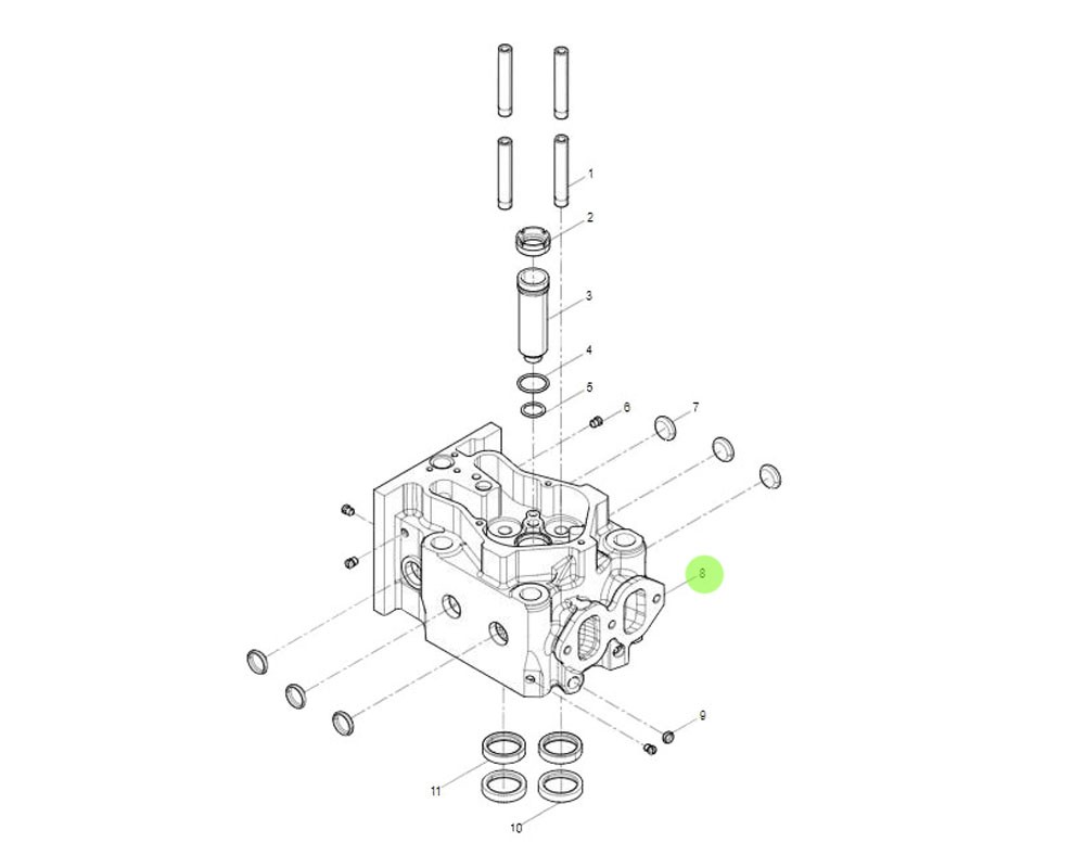 1002280229   氣缸蓋,Cylinder head,濟(jì)南向前汽車配件有限公司