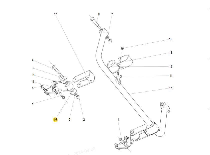 199100680066,Rear stabilizer bar bushing,濟南向前汽車配件有限公司