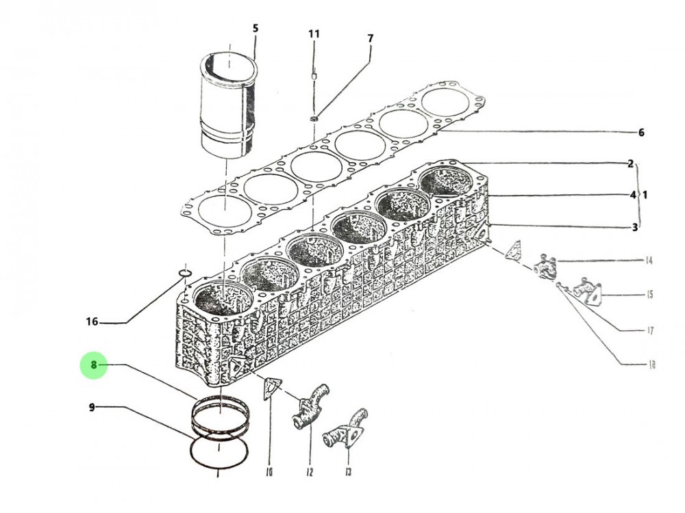 303.11A  氣缸套膠圈,Cylinder sleeve rubber ring,濟(jì)南向前汽車配件有限公司