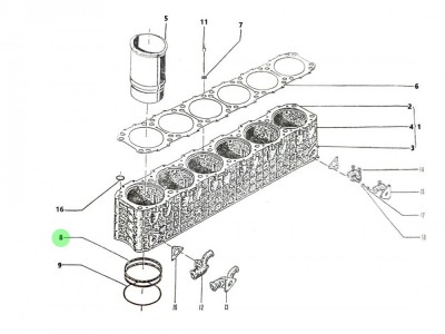 303.11A  氣缸套膠圈,Cylinder sleeve rubber ring,濟(jì)南向前汽車配件有限公司