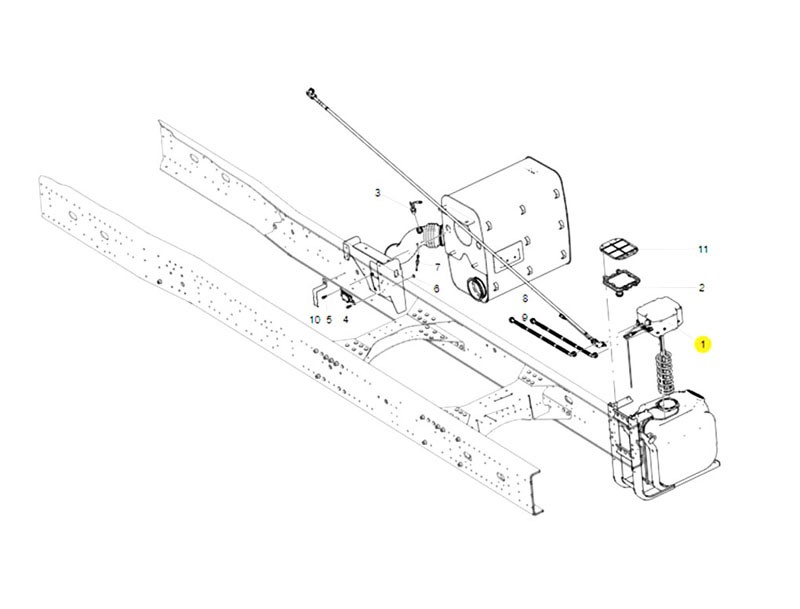 WG1034130181 尿素泵總成（加熱）,Urea pump Assembly (Heating),濟南向前汽車配件有限公司