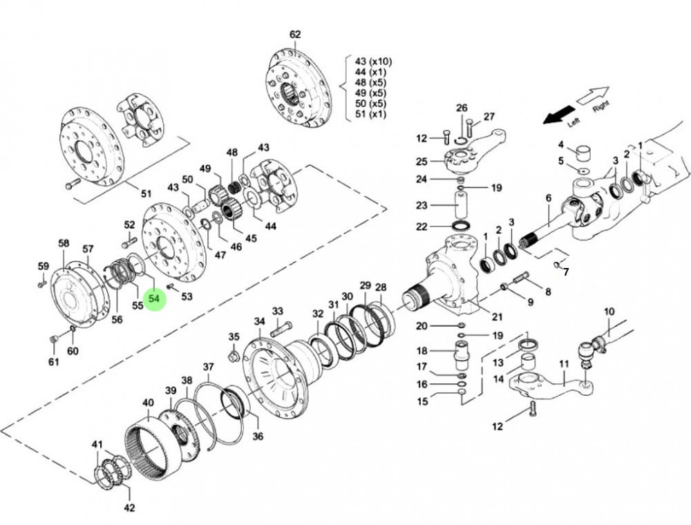 81.90711.0890 太陽輪墊片,Sun wheel gasket,濟南向前汽車配件有限公司