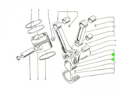 4.04.125   4.04126  連桿軸瓦 上下,Connecting rod bearing bush up and down,濟(jì)南向前汽車配件有限公司