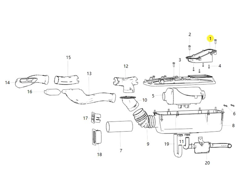 710W61949-0040   吸氣喇叭口,Suction horn,濟(jì)南向前汽車(chē)配件有限公司