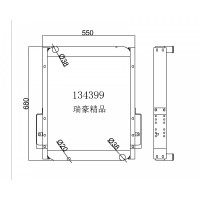 中冷器水箱134399，尺寸550*680