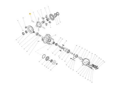 710W35107-0041 差速器行星輪軸,Differential cross shaft,濟南向前汽車配件有限公司