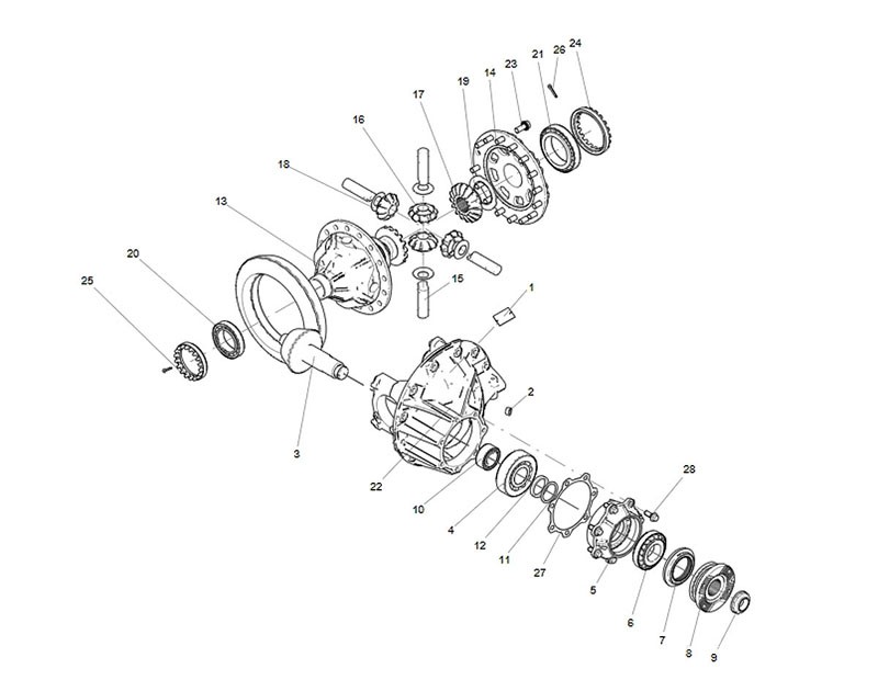 710-35199-6618  被動-主動錐齒輪副,Bevel gear pair,濟南向前汽車配件有限公司