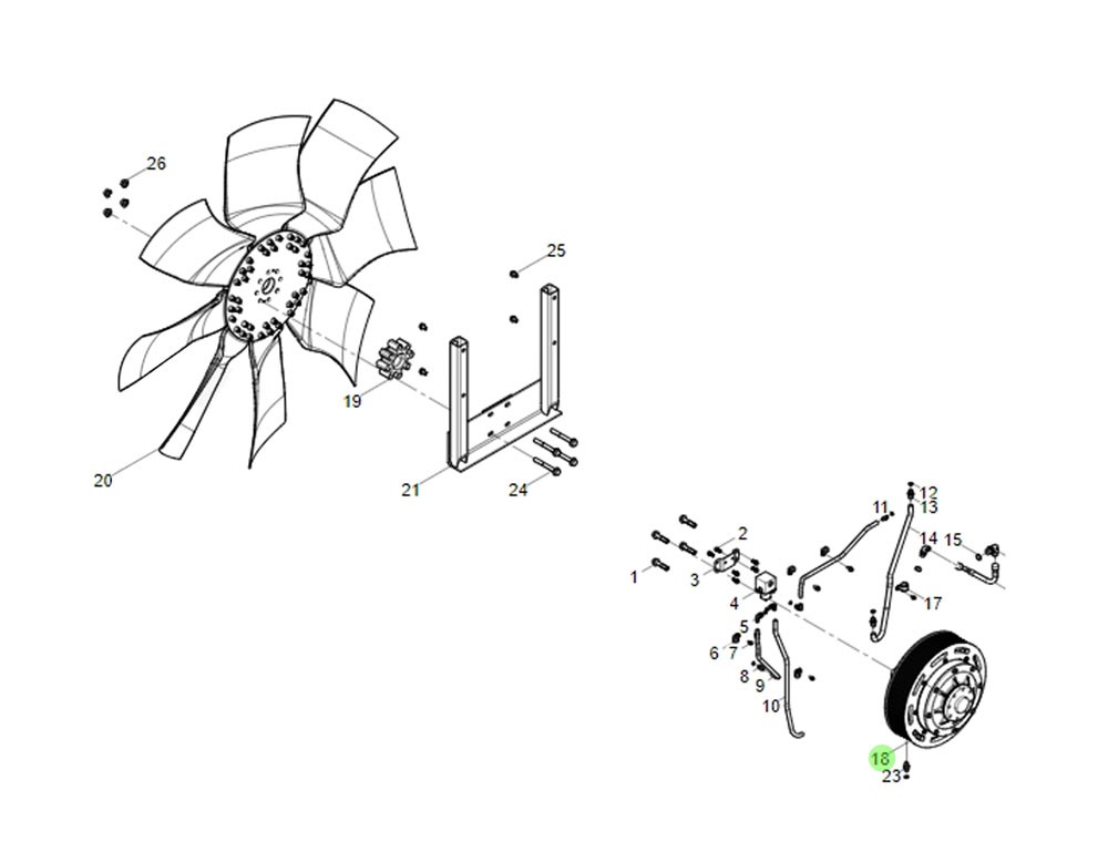 1001315275 風(fēng)扇離合器,Fan clutch,濟(jì)南向前汽車配件有限公司